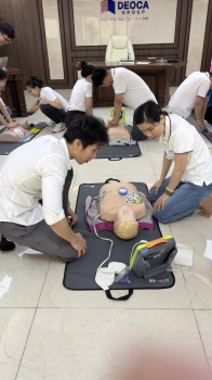 SAFI TIẾP TỤC ĐỒNG HÀNH CÙNG TẬP ĐOÀN ĐÈO CẢ TRONG ĐÀO TẠO SƠ CẤP CỨU CHUẨN AHA