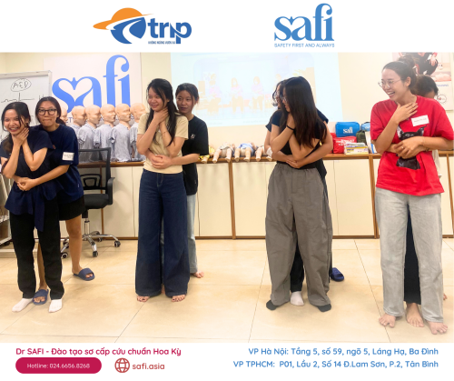 SAFI x TRIP GLOBAL | ĐÀO TẠO SƠ CẤP CỨU CHUẨN HOA KỲ