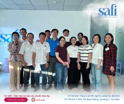 SAFI ĐÀO TẠO SƠ CẤP CỨU CHO MỌI NGƯỜI | HCM 27/04/2025
