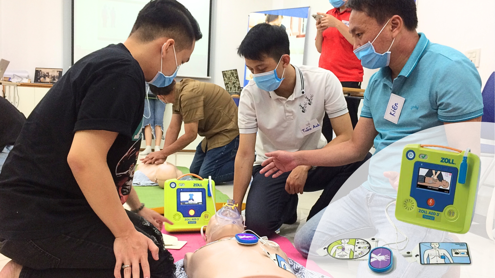 Máy huấn luyện sốc tim ngoài tự động AED trainer